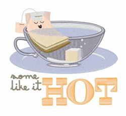 hot detailed machine embroidery - Some Like it Hot perfect for cute baby onesies