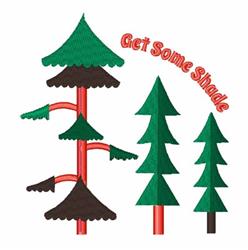 tree detailed machine digital embroidery - Some Shade perfect for Nature Journals