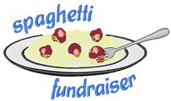 Spaghetti Fundraiser - 5x7 fundraiser detailed embroidery design for kitchen tea towels