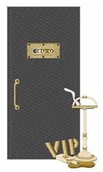 detailed door machine embroidery pattern - Speak Easy Door perfect for door hangers