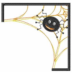 Spider In Window - 4x4 spider beginner-friendly embroidery design for Halloween Costumes