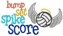 detailed angel machine embroidery pattern - Spike Score perfect for kitchen aprons