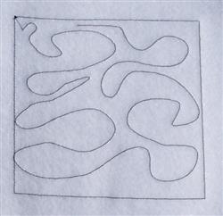 Square Quilting - 5x7 quilting quick stitch embroidery design for decorative pillow covers