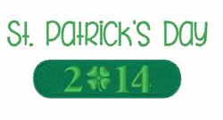 St Patricks Day - 5x7 leaf beginner-friendly embroidery design for kitchen tea towels