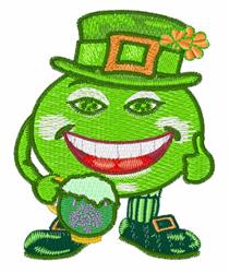 St. Patricks Day - 4x4 leaf detailed machine embroidery design for reusable tote bags
