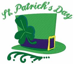 detailed shamrock machine embroidery pattern - St. Patricks Day Hat for decorative pillow covers
