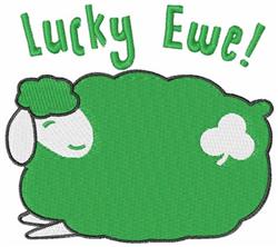 sheep detailed machine embroidery - St. Patricks Sheep perfect for kitchen aprons