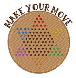 Playful star with colorful dots on light brown background and 'MAKE YOUR MOVE' text above, vibrant and cheerful.
