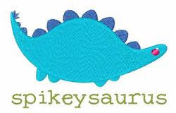 spikeysauru detailed machine embroidery - Stegosaurus Spikeysaurus for patchwork quilt blocks