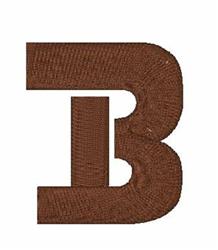 Stencil Font B - 4x4 font quick stitch machine embroidery design for cute baby onesies