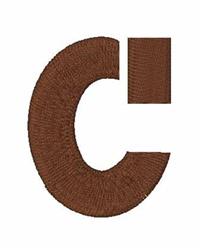 quick stitch font machine embroidery pattern - Stencil Font C for kitchen tea towels