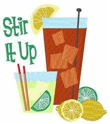 detailed stir machine embroidery pattern - Stir It Up perfect for reusable tote bags