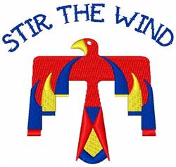 beginner-friendly bird machine embroidery pattern - Stir The Wind for Backpacks