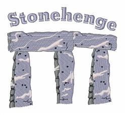 Stonehenge - 5x7 stonehenge detailed machine embroidery design for Travel Mugs
