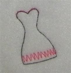 quick stitch dre machine embroidery pattern - Strapless Dress for kitchen aprons