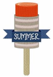 Summer Popsicle - 5x7 popsicle detailed embroidery design for reusable tote bags