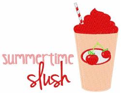 Summertime Slush - 4x4 slush detailed machine embroidery design for kitchen tea towels