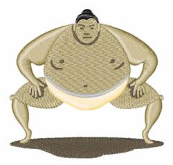 beginner-friendly wrestler machine embroidery pattern - Sumo Wrestler for decorative pillow covers