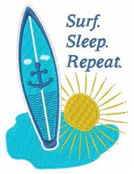 Surfboard with anchor design, playful water splash, bright yellow sun, perfect for summer accessories.