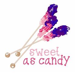 candy detailed machine embroidery - Sweet As Candy perfect for kitchen tea towels