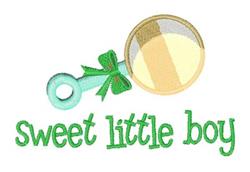 Sweet Boy - 4x4 boy beginner-friendly machine embroidery design for cute baby onesies