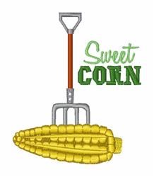 corn beginner-friendly machine embroidery - Sweet Corn perfect for reusable tote bags