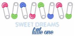 beginner-friendly dream machine embroidery pattern - Sweet Dreams for kitchen tea towels