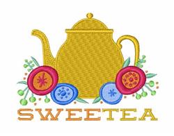 detailed leaf machine embroidery pattern - Sweet Tea perfect for patchwork quilt blocks