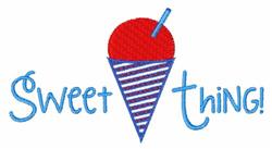 Sweet Thing - 5x7 thing beginner-friendly embroidery design for kitchen tea towels