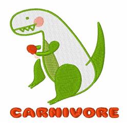 T Rex Carnivore - 4x4 carnivore detailed embroidery design for cute baby onesies