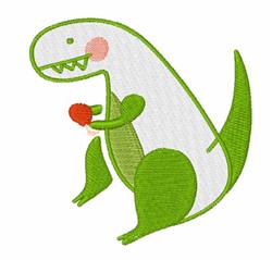 dinosaur beginner-friendly machine embroidery - T Rex Dinosaur for patchwork quilt blocks