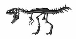 skeleton beginner-friendly machine embroidery - T-Rex Skeleton for kitchen tea towels