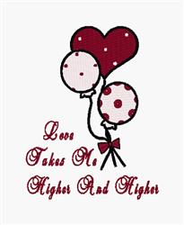 detailed valentine heart machine embroidery pattern - Takes Me Higher for kitchen aprons