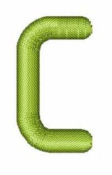 quick stitch font machine embroidery pattern - Techno Overload Font C for Baby Blankets
