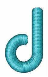 quick stitch font machine embroidery pattern - Techno Overload Font d for reusable tote bags