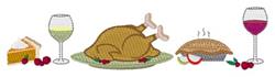border beginner-friendly machine embroidery - Thanksgiving Dinner Border for Table Centerpieces