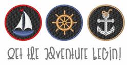 The Adventure - 5x7 adventure detailed embroidery design for Adventure Logbooks