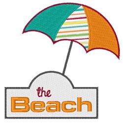 beach detailed machine digital embroidery - The Beach perfect for kitchen aprons