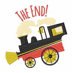 The End! - 4x4 end! detailed embroidery design for Childrens Room Decor