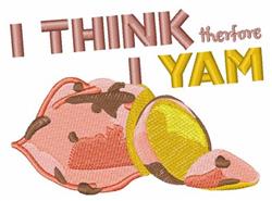 Think Yam - 5x7 yam detailed machine embroidery design perfect for kitchen tea towels