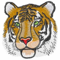 detailed tiger machine embroidery pattern - Tiger Head for patchwork quilt blocks