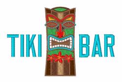 Tiki Bar - 4x4 bar detailed machine machine embroidery design perfect for Bar Mats