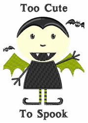 detailed halloween bat machine embroidery pattern - Too Cute for reusable tote bags