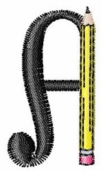 alphabet quick stitch machine embroidery - Tools Alphabet A for decorative pillow covers