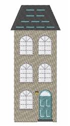 Townhouse - 4x4 townhouse beginner-friendly embroidery design for decorative pillow covers
