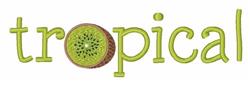 beginner-friendly fruit machine embroidery pattern - Tropical Fruit for Aprons