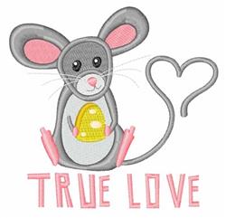 detailed valentine heart machine embroidery pattern - True Love for kitchen tea towels