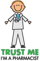 trust detailed machine digital embroidery - Trust Me perfect for kitchen tea towels