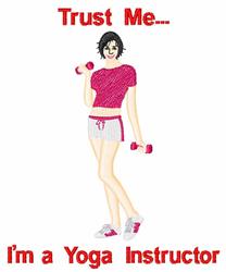 Trust Me - 5x7 trust beginner-friendly machine embroidery design for Yoga Mats