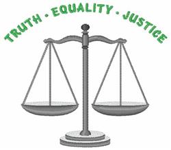 beginner-friendly justice machine embroidery pattern - Truth & Justice for patchwork quilt blocks